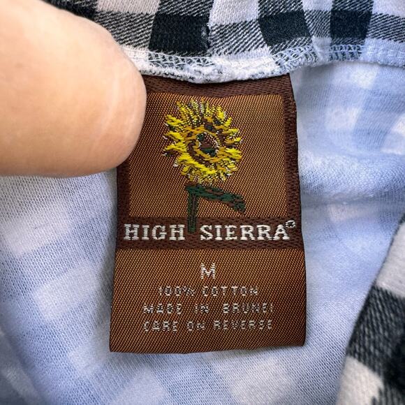 Vintage High Sierra Mock Turtleneck Black and White Top Women’s size Medium - Picture 7 of 8